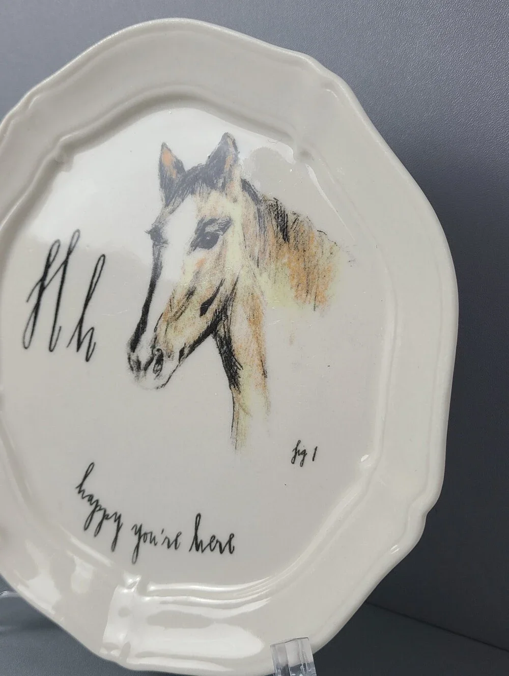 Anthropologie Diva Pyari Linea Carta Horse Canape Plate